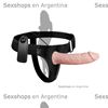 Arnes con dildo vibrador regulable